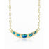 Show-stopping Australian opal and diamond curved bar choker with paperclip chain <span class='visuallyhidden'>Call or text 323-404-2959 if you need shopping assistance.</span>